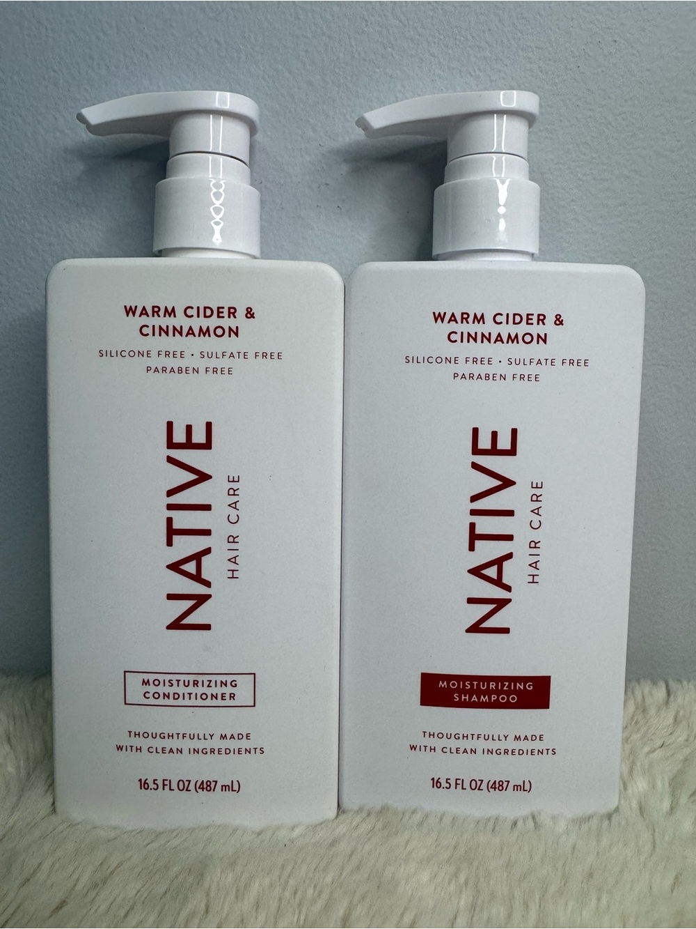Native Warm Cider & Cinnamon Moisturizing Shampoo & Conditioner